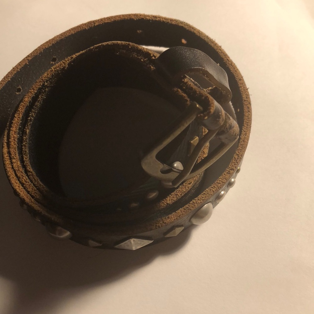 Black studded vintage feel belt